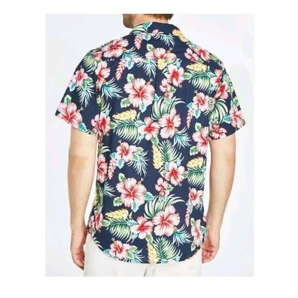 SSLR Hawaiian Shirt Mens Size XXL Button Up Shirt Short Sleeve Cotton  B5 - Picture 5 of 12